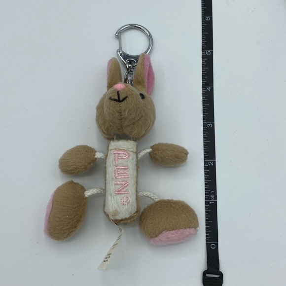 Vintage Y2K Pez Dispenser Fuzzy Bunny Rabbit Dangly Keychain - Picture 7 of 8